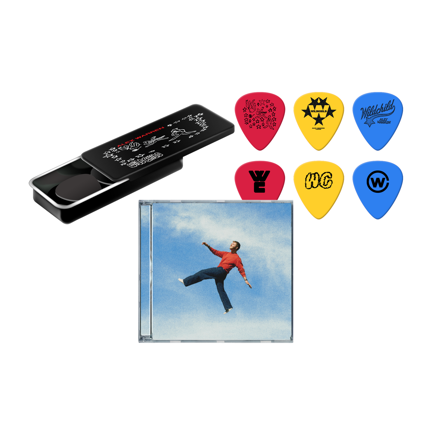 PACK CD + GUITAR PICK SET WILDCHILD